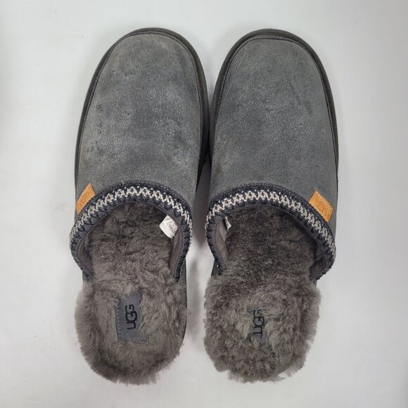 UGG Tasman Men's Dark Gray Slip-On Slippers S/N 1103900 US Size 11 - Picture 5 of 9